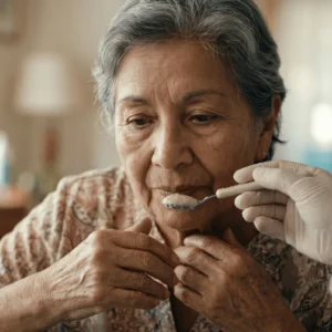 Cuidado del Adulto Mayor con Disfagia (Dificultad para Tragar)